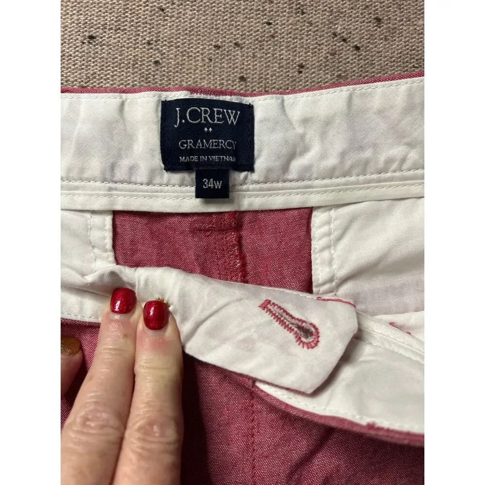 J.Crew Shorts Men's 34 Gramercy Faded Red Cotton Preppy Golf